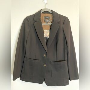 J.CREW Patch Pocket Blazer fabric from Italy Mario Belucci, Black Size 2 NWT